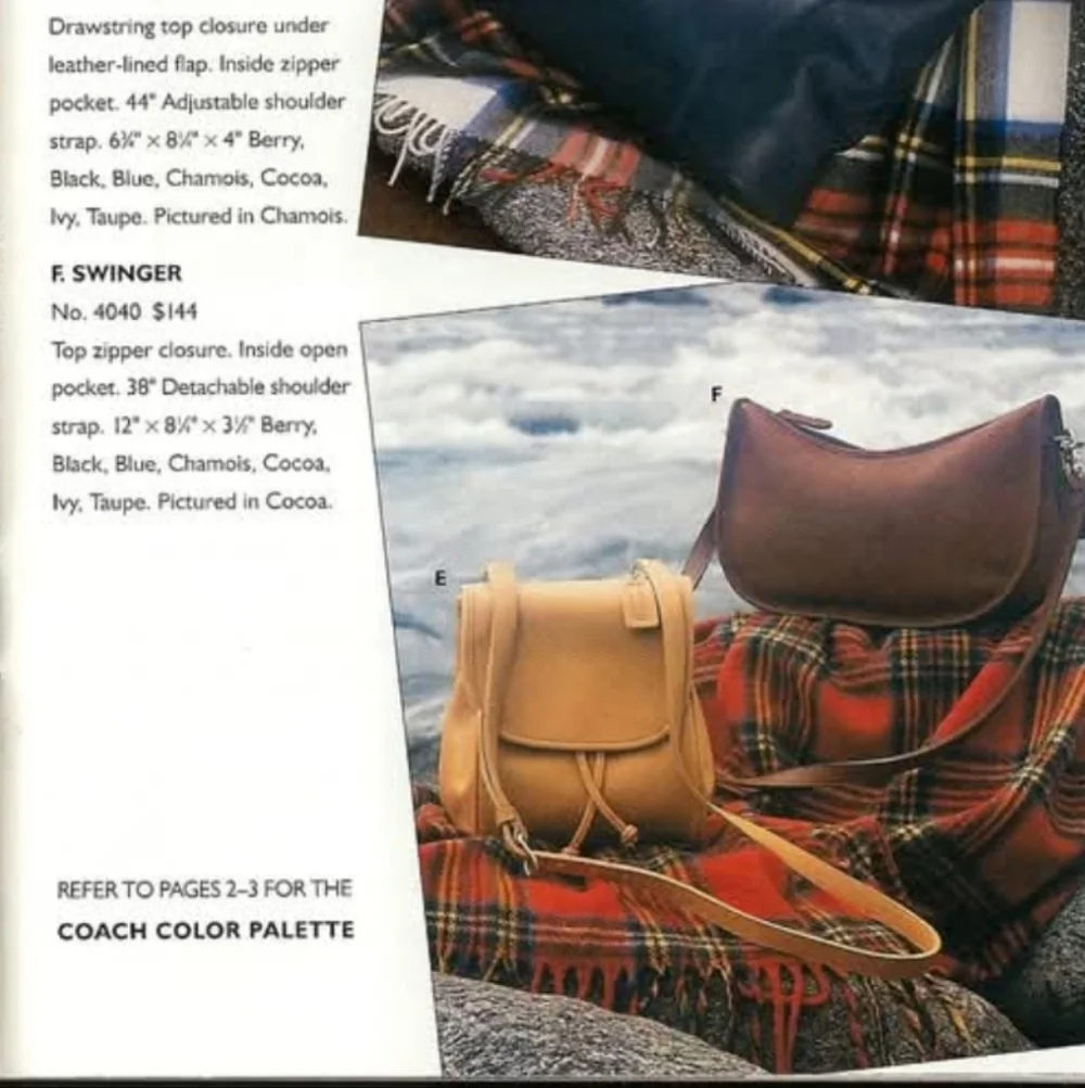 Vintage Coach Swinger 4040 Black Project Bag - Picture 14 of 14